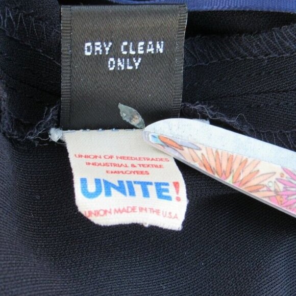 Modest Black Skirt Full Length Back Side Slit Ellen Tracy Christian Jewish VTG - Picture 6 of 7